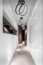 Lumenistanbul Tekli Siyah Sarkıt Modern Plastik Salon-Oturma Odası Avize