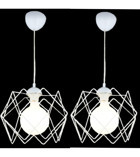 Retro Home Design 6'lı Siyah Küre Modern Metal Salon-Oturma Odası Avize