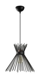 Navemu Kt9070100 Tekli Gri Sarkıt Modern Kumaş Salon-Oturma Odası Avize