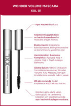 Clarins Wonder Volume XXL 01 Hacim Veren Suya Dayanıklı Siyah Maskara