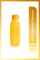 Tupperware Eco Kare Turuncu Çocuk Suluk 500 ml