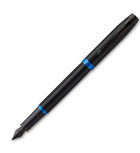 Parker Vibrant Rings Kartuşlu Paslanmaz Çelik Doldurulabilir M Siyah Dolma Kalem