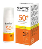 Newvital Sensitive Formule 3 in 1 50 Faktör Hassas Ciltler İçin Nemlendirici Aydınlatıcı Suya Dayanıklı Yüz Güneş Kremi 50 ml