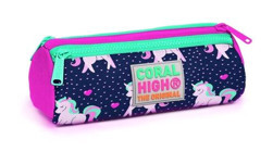 Coral High 22310 Unicorn Lacivert Bölmeli 3 Gözlü Cüzdan Kalemlik