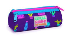 Coral High 22313 Mor Bölmeli 3 Gözlü Cüzdan Kalemlik