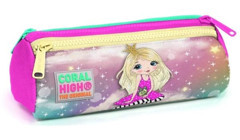 Coral High Prenses Pembe Bölmeli 3 Gözlü Cüzdan Kalemlik