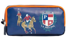 U.S. Polo Assn. Plklk23308 Mavi Bölmeli Çift Gözlü Cüzdan Kalemlik