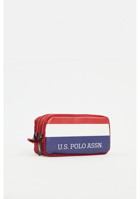 U.S. Polo Assn. Plklk23139 Kırmızı Bölmeli Çift Gözlü Cüzdan Kalemlik