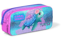 Coral High 12061 Pembe Bölmeli Çift Gözlü Cüzdan Kalemlik