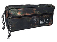 Jacbag Dual Zip Yapraklı Siyah Bölmeli Çift Gözlü Cüzdan Kalemlik