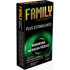 Family Plus Estimulante Prezervatif 12'li