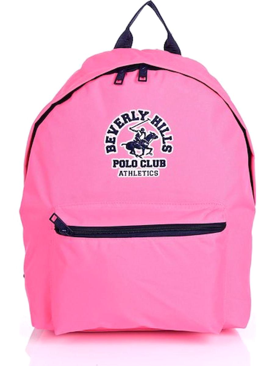Beverly Hills Polo Club 76173 2 Gözlü Açık Pembe Lise-Üniversite Kadın Sırt Çantası