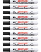 Snowman Bg-12 12 Adet Doldurulabilir Silinebilir Siyah Tahta Kalemi