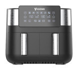 Yasomi Y80 Airfryer 8 lt İki Hazneli Yağsız Sıcak Hava Fritözü Siyah