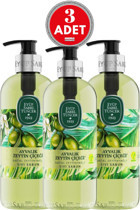 Eyüp Sabri Tuncer Ayvalık Zeytin Çiçeği Alkolsüz Vegan Parabensiz Organik Nemlendiricili 3'lü 500 ml Sıvı Sabun