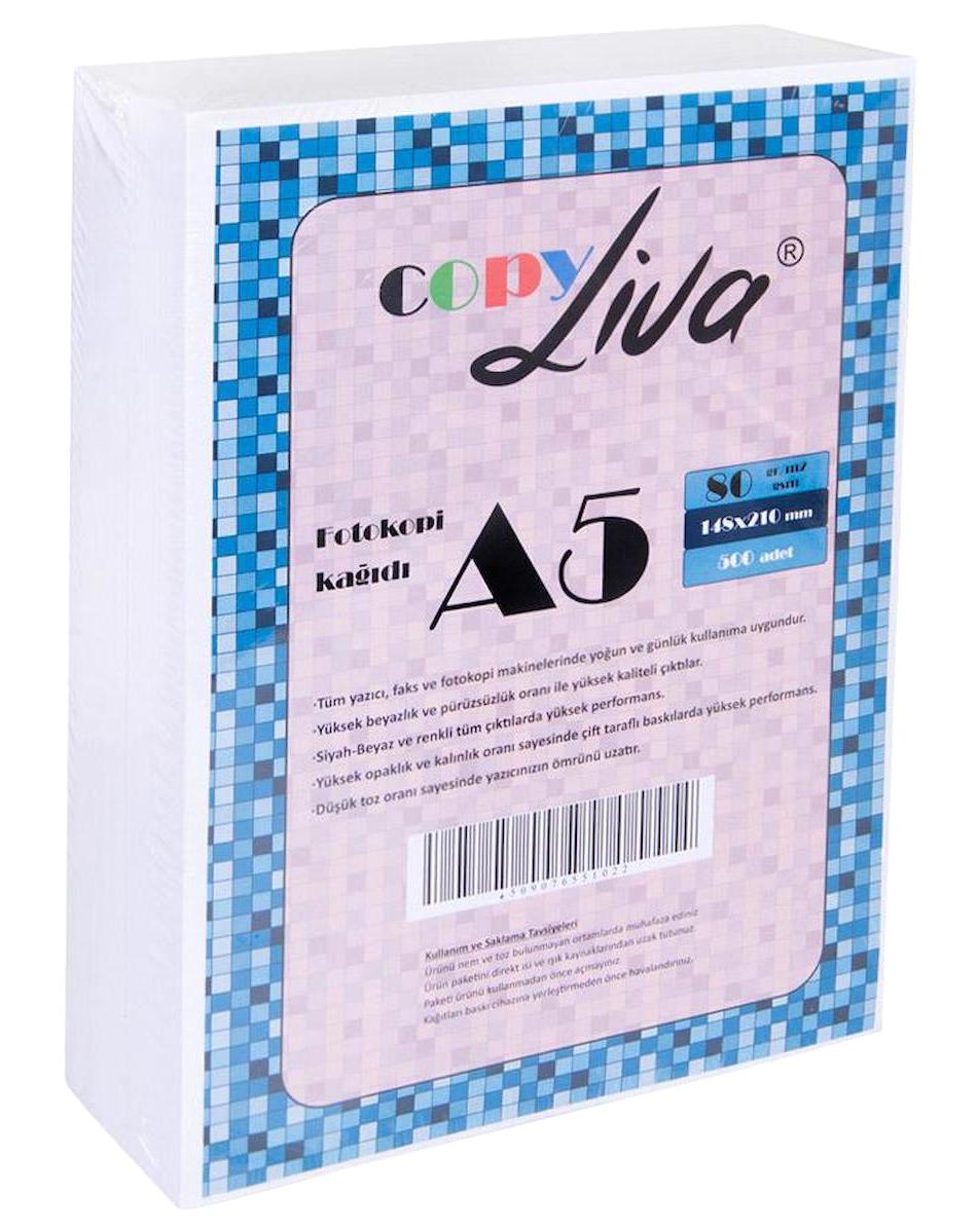 Liva A5 80 gr 10x500 Yaprak 10 Top Beyaz Fotokopi Kağıdı