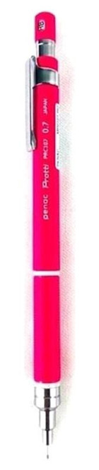 Penac Prc-107 Silgili Plastik Neon Kırmızı 0.7 mm Uçlu Versatil Kalem