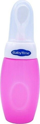 Babytime Plastik 6+ Ay Pembe Kaşık Biberon 225 ml