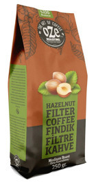 Oze Fındık Aromalı Arabica Çekirdek Filtre Kahve 250 gr