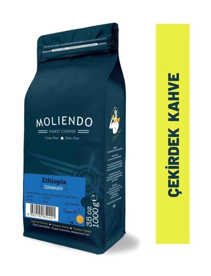 Moliendo Yeşil Limon Aromalı Etiyopya Arabica Çekirdek Filtre Kahve 1 kg