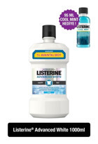 Listerine White Nane Aromalı 1 lt+95 ml Ağız Gargarası