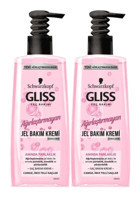 Schwarzkopf Gliss Jel Parlaklık Veren Düz Saçlar İçin Saç Kremi 2x200 ml