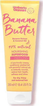 Umberto Giannini Banana Butter Muz Besleyici Tüm Saçlar İçin Saç Kremi Durulanmayan Saç Kremi 250 ml
