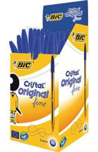 Bic Plastik 0.8 mm Mavi 50'li Tükenmez Kalem