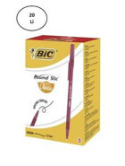 Bic Plastik 1 mm Kırmızı 20'li Tükenmez Kalem