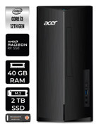Acer Aspire DT.BHUEM.004 Harici Radeon RX 550 Intel Core i3 12100 40 GB Ram 2 TB SSD Tower FreeDos Masaüstü Bilgisayar + PER4 BELLEK