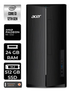 Acer Aspire DT.BHUEM.004 Harici Radeon RX 550 Intel Core i3 12100 24 GB Ram 512 GB SSD Tower Windows 11 Pro Masaüstü Bilgisayar + PER4 BELLEK