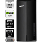 Acer Aspire TC1760 DTBHUEM004P435 Harici GeForce GT 730 4 GB Intel Core i3 12100 36 GB Ram 4 TB SSD Tower Windows 11 Pro Masaüstü Bilgisayar + PER4 BELLEK