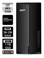 Acer Aspire DT.BHUEM.004 Harici Radeon RX 550 Intel Core i3 12100 36 GB Ram 1 TB SSD Tower Windows 11 Pro Masaüstü Bilgisayar + PER4 BELLEK