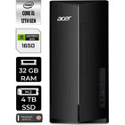 Acer Aspire TC1760 DTBHUEM005P330 Harici GeForce GTX 1650 Intel Core i5 12400 32 GB Ram 4 TB SSD Tower FreeDos Masaüstü Bilgisayar + PER4 BELLEK