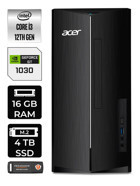 Acer Aspire DT.BHUEM.004 Harici GeForce GT 1030 Intel Core i3 12100 16 GB Ram 4 TB SSD Tower FreeDos Masaüstü Bilgisayar + PER4 BELLEK