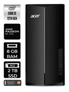 Acer Aspire DT.BHUEM.004 Harici Radeon RX 550 Intel Core i3 12100 8 GB Ram 2 TB SSD Tower Windows 11 Home Masaüstü Bilgisayar + PER4 BELLEK
