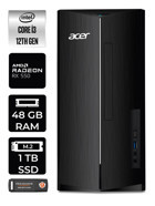 Acer Aspire DT.BHUEM.004 Harici Radeon RX 550 Intel Core i3 12100 48 GB Ram 1 TB SSD Tower Windows 11 Home Masaüstü Bilgisayar + PER4 BELLEK