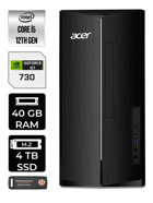 Acer Aspire DT.BHUEM.005 Harici GeForce GT 730 4 GB Intel Core i5 12400 40 GB Ram 4 TB SSD Tower Windows 11 Pro Masaüstü Bilgisayar + PER4 BELLEK