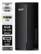 Acer Aspire DT.BHUEM.004 Harici GeForce GT 730 4 GB Intel Core i3 12100 36 GB Ram 4 TB SSD Tower Windows 11 Pro Masaüstü Bilgisayar + PER4 BELLEK