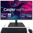 Casper Nirvana A60.5700-DF00R-V Dahili Radeon RX Vega 8 AMD Ryzen 7 5700U 32 GB Ram 1 TB SSD Tower Windows 11 Pro 23.8 inç Monitörlü Masaüstü Bilgisayar