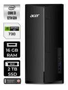 Acer Aspire DT.BHUEM.004 Harici GeForce GT 730 4 GB Intel Core i3 12100 16 GB Ram 2 TB SSD Tower FreeDos Masaüstü Bilgisayar + PER4 BELLEK