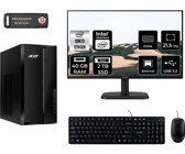 Acer Aspire TC1760 DTBHUEM004MNT339 Dahili Intel UHD Graphics Intel Core i3 12100 40 GB Ram 2 TB SSD Tower FreeDos 21.5 inç Monitörlü Masaüstü Bilgisayar + PER4 BELLEK