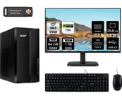 Acer Aspire TC1760 DTBHUEM004MNT2348 Harici GeForce GT 730 4 GB Intel Core i3 12100 64 GB Ram 1 TB SSD Tower FreeDos 23.8 inç Monitörlü Masaüstü Bilgisayar + PER4 BELLEK