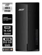 Acer Aspire DT.BHUEM.004 Harici Radeon RX 550 Intel Core i3 12100 16 GB Ram 512 GB SSD Tower FreeDos Masaüstü Bilgisayar + PER4 BELLEK