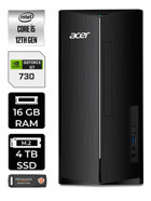 Acer Aspire DT.BHUEM.005 Harici GeForce GT 730 4 GB Intel Core i5 12400 16 GB Ram 4 TB SSD Tower FreeDos Masaüstü Bilgisayar + PER4 BELLEK