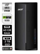 Acer Aspire DT.BHUEM.004 Harici GeForce GT 1030 Intel Core i3 12100 40 GB Ram 2 TB SSD Tower FreeDos Masaüstü Bilgisayar + PER4 BELLEK