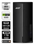 Acer Aspire DT.BHUEM.004 Harici GeForce GT 1030 Intel Core i3 12100 48 GB Ram 1 TB SSD Tower FreeDos Masaüstü Bilgisayar + PER4 BELLEK