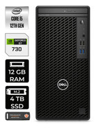 Dell OptiPlex N010O3000MTAC Harici GeForce GT 730 4 GB Intel Core i5 12500 12 GB Ram 4 TB SSD Tower Windows 11 Pro Masaüstü Bilgisayar + PER4 BELLEK