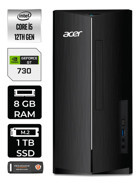 Acer Aspire DT.BHUEM.005 Harici GeForce GT 730 4 GB Intel Core i5 12400 8 GB Ram 1 TB SSD Tower Windows 11 Pro Masaüstü Bilgisayar + PER4 BELLEK