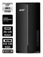 Acer Aspire DT.BHUEM.004 Harici Radeon RX 550 Intel Core i3 12100 36 GB Ram 512 GB SSD Tower FreeDos Masaüstü Bilgisayar + PER4 BELLEK